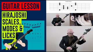 Guitar Lesson Hirajoshi Scales Modes amp Licks [upl. by Otti41]