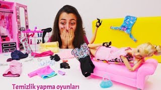 Barbie temizlik yapma oyunları Seçkin bölümler [upl. by Cohe179]