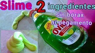 cómo hacer SLIME sin BÓRAX y sin PEGAMENTO transparente [upl. by Dorisa]