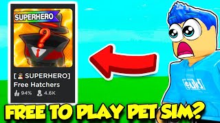 Pet Simulator BUT ITS COMPLETELY FREE TO PLAY [upl. by Lancelle769]