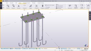 Quick way to create anchor bolts and drawings in Tekla Structures [upl. by Eleumas]