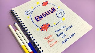 Carátula bonita para INGLÉS [upl. by Deedee]