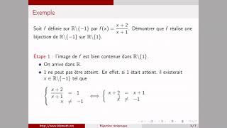 Bijection et bijection réciproque [upl. by Aenneea]