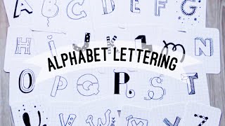 26 Designs Alphabet Lettering  Doodles by Sarah [upl. by Annauqahs]