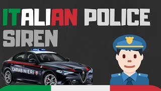 Sirena Carabinieri 100 ORIGINALE  Italian police siren [upl. by Louanna]