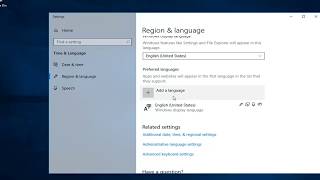 How To Change Keyboard Language In Windows 10 [upl. by Ecnesse]