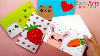 Cómo hacer SOBRES para tus cartas SIN PEGAMENTO Fácil  DIY  Easy ENVELOPES [upl. by Sinegold]