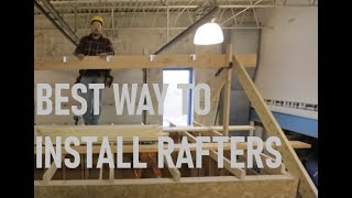 How to Install a Ridge Board amp Rafters  Roof Framing Part 4 [upl. by Thursby930]