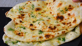 Butter Naan Recipe on Tawa by Lively Cooking [upl. by Haleemaj606]