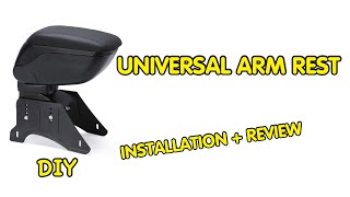 Installing Universal Armrest in car  DIY  Review [upl. by Abas]