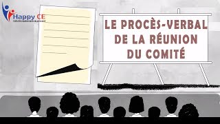 Le procèsverbal du Comité dEntreprise [upl. by Afaw]