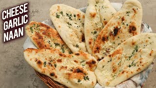 Cheese Garlic Naan  Cheesy Garlic Naan Without Tandoor  Dhaba Style Cheese Garlic Naan  Bhumika [upl. by Yna]