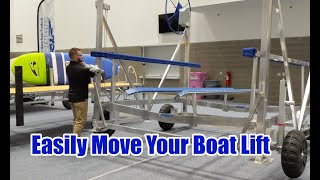 How To Easily Move Your Boat Lift [upl. by Norud566]