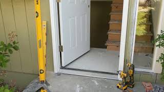 Jeld Wen Front Door Installation  Really crappy products and craftsmanship PART 1 [upl. by Surdna]