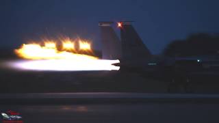 RAF Lakenheath F15E Night Ops [upl. by Tome]