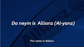 How To Pronounce Allianz [upl. by Kho]