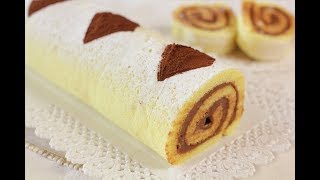 ROTOLO ALLA NUTELLA DI BENEDETTA Ricetta Facile  Nutella Swiss Roll [upl. by Aicirtel]