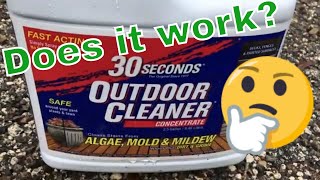 30 Second Outdoor Cleaner Review  How to remove outdoor algae mildew and mold [upl. by Aissyla]