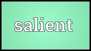 Salient Meaning [upl. by Bendicta]