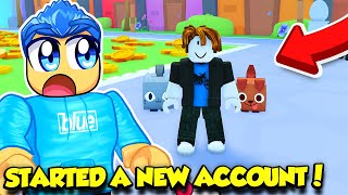 I Started A BRAND NEW Account In Pet Simulator 99 [upl. by Eelsel]