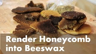 How To Render Beeswax from a Honeycomb [upl. by Morton]