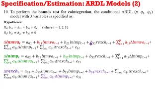 This is How to Specify ARDL Models ardl ecm boundstest cointegration lags [upl. by Delia891]