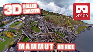 VR Roller Coaster VR 180 3D Experience  Mammut VR180 onride POV  Tripsdrill Achterbahn  Oculus [upl. by Sheaff]