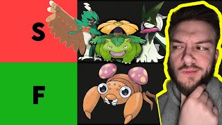 Grass Type Pokemon Tier List [upl. by Laehplar121]