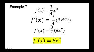 BASIC DIFFERENTIATION RULES Example Problems [upl. by Berey]