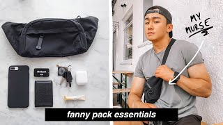 mens everyday cary whats in my fannypack [upl. by Atiseret391]