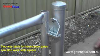 Gate Latch 2 way for round pipe and square [upl. by Amarillis]