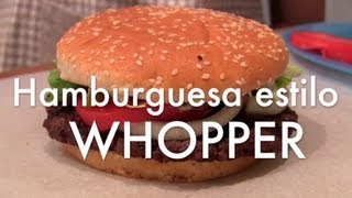 Hamburguesa estilo Whopper  Recetas de cocina ✅ [upl. by Francine740]