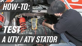 How To Test a UTVATV Stator [upl. by Eugor]