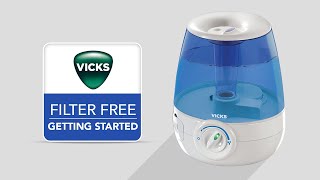 Vicks FilterFree Ultrasonic Cool Mist Humidifier V4600  Getting Started [upl. by Rebmyk]