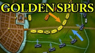 The Battle of the Golden Spurs 1302 AD [upl. by Ahsotal]