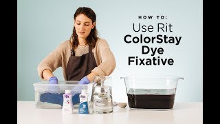 How to Use Rit ColorStay Dye Fixative [upl. by Hessler979]