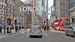 London 4K  Skyscraper District Drive  City of London [upl. by Neik]