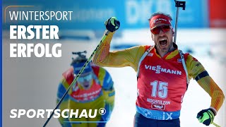 Biathlon Arnd Peiffer triumphiert beim Massenstart in Hochfilzen  Sportschau [upl. by Aitat]