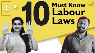 Top 10 labour laws in India for Employees FtLabourLawAdvisor [upl. by Lederer]