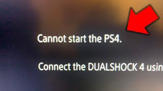 Cannot start the PS4 How to FIX in under 2 minutes [upl. by Ahsieit]