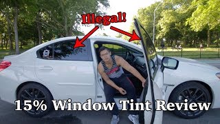 Pulled over TWICE for these tints  15 window tint review  15 Tints at night [upl. by Xila]