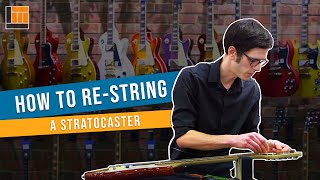 How to Change a String on a Stratocaster [upl. by Amiel]