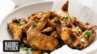 Crispy Ovenbaked Salt amp Pepper Wings  Marions Kitchen [upl. by Wenger]