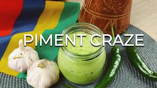 Piment Crazé Recipe  Green Chilli Paste the Mauritian Way [upl. by Meletius903]