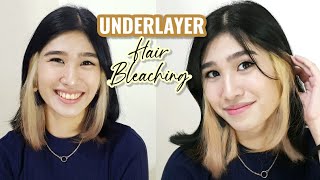 Bleaching Underlayer Hair At Home [upl. by Nosyaj]