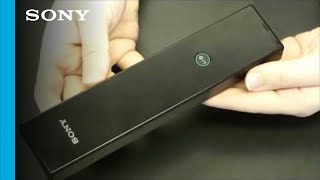 How to change the battery on the 2010 amp 2011 Bravia television remote [upl. by Norvil]