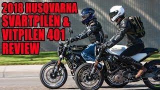 2018 Husqvarna Svartpilen And Vitpilen 401 [upl. by Cristoforo]