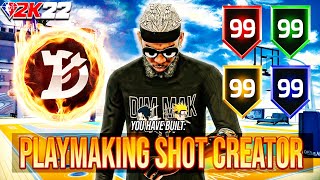 NEW BEST PLAYMAKING SHOT CREATOR BUILD IN NBA 2K22 BEST BADGES  BEST BUILD NBA 2K22 [upl. by Conner878]