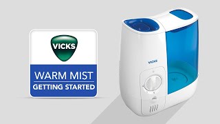 Vicks Warm Mist Humidifier VWM845  Getting Started [upl. by Namwen448]