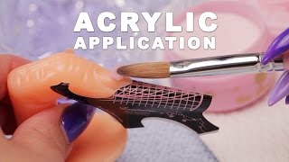 DIY Nail Workshop  Acrylic Application [upl. by Hsetih833]